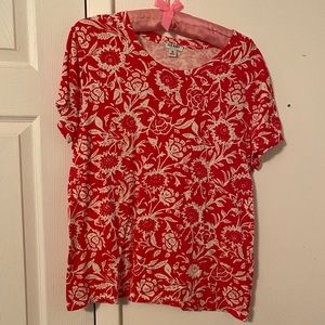 Red Floral Old Navy Shirt